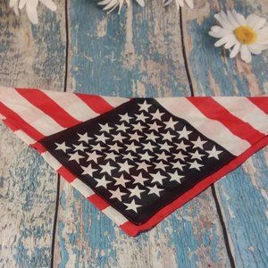 USA Fashion Bandana Red White Blue Stars NEW